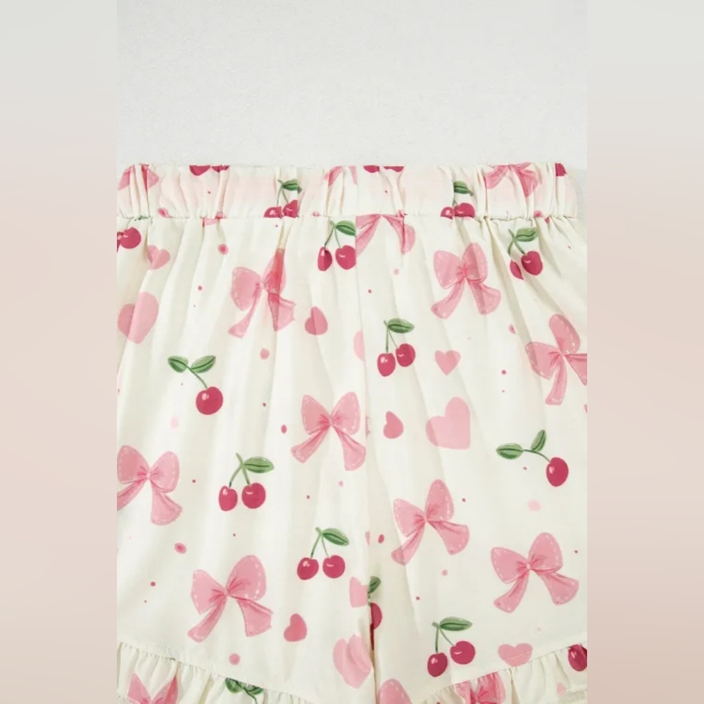 Pink Bows and Cherries Pajama Set - Picture 11 of 13